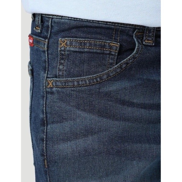 Wrangler Boys Five Star Classic Straight Jeans 12 Slim Free to Stretch - Picture 5 of 7